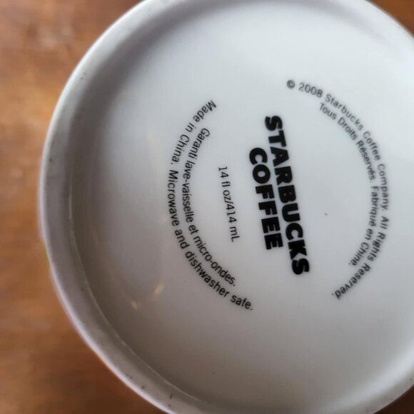 Retired Starbucks Coffee Mug! Beautiful colors! 2008 Fall Leaves Foliage - Picture 2 of 5